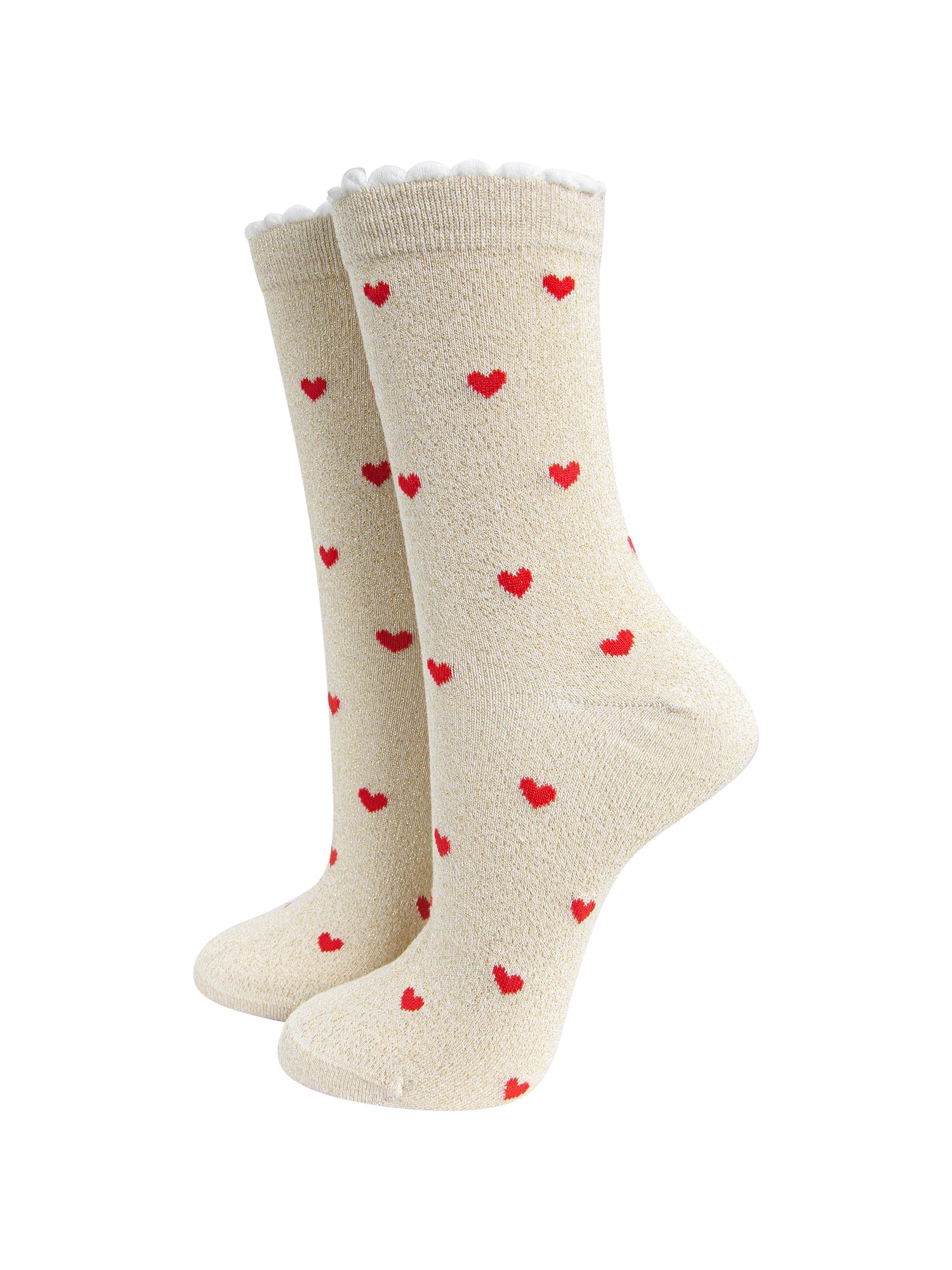 Love-Hearts-Combed-Cotton-Glitter-Socks-in-Cream-Red-mannequin