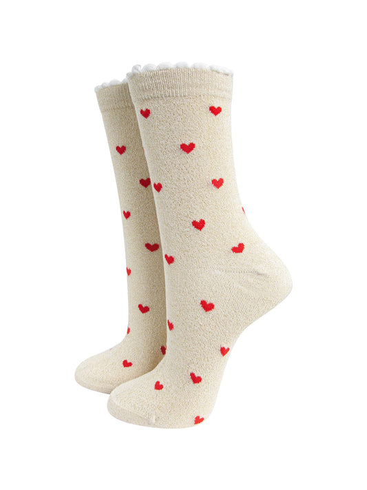 Love-Hearts-Combed-Cotton-Glitter-Socks-in-Cream-Red-mannequin