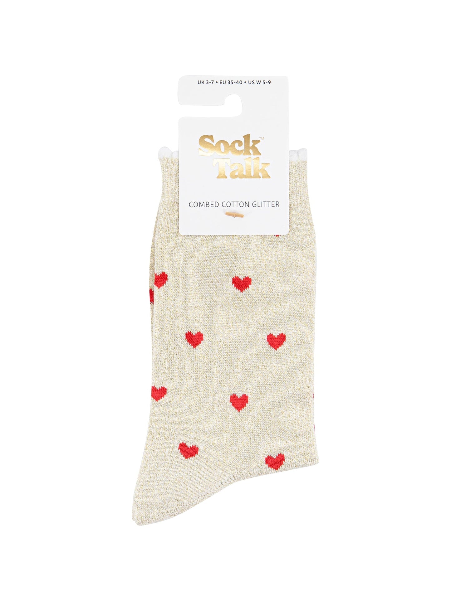 Love-Hearts-Combed-Cotton-Glitter-Socks-in-Cream-Red-in-packaging