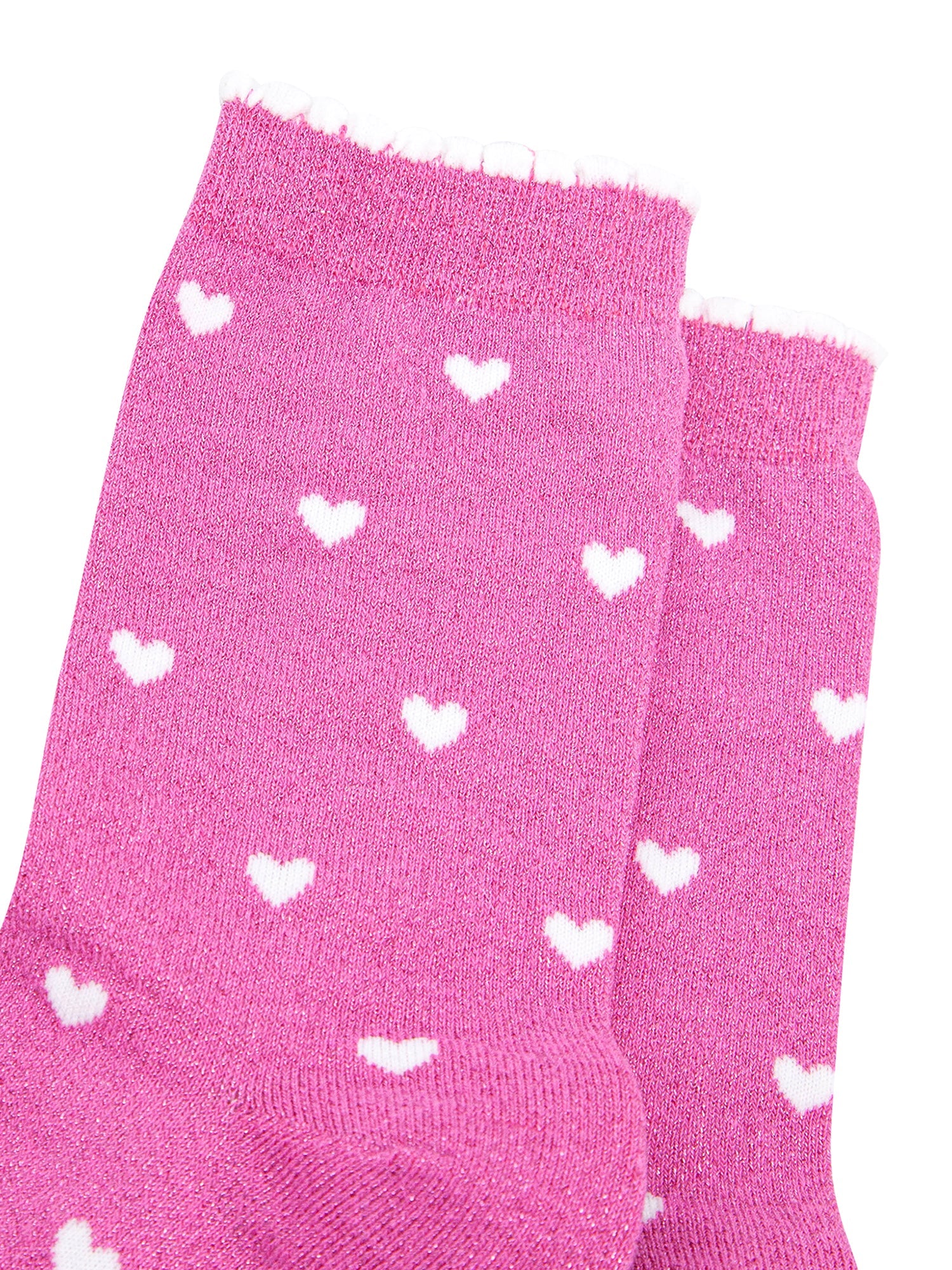 Love-Hearts-Combed-Cotton-Glitter-Socks-in-Hot-Pink-close-up
