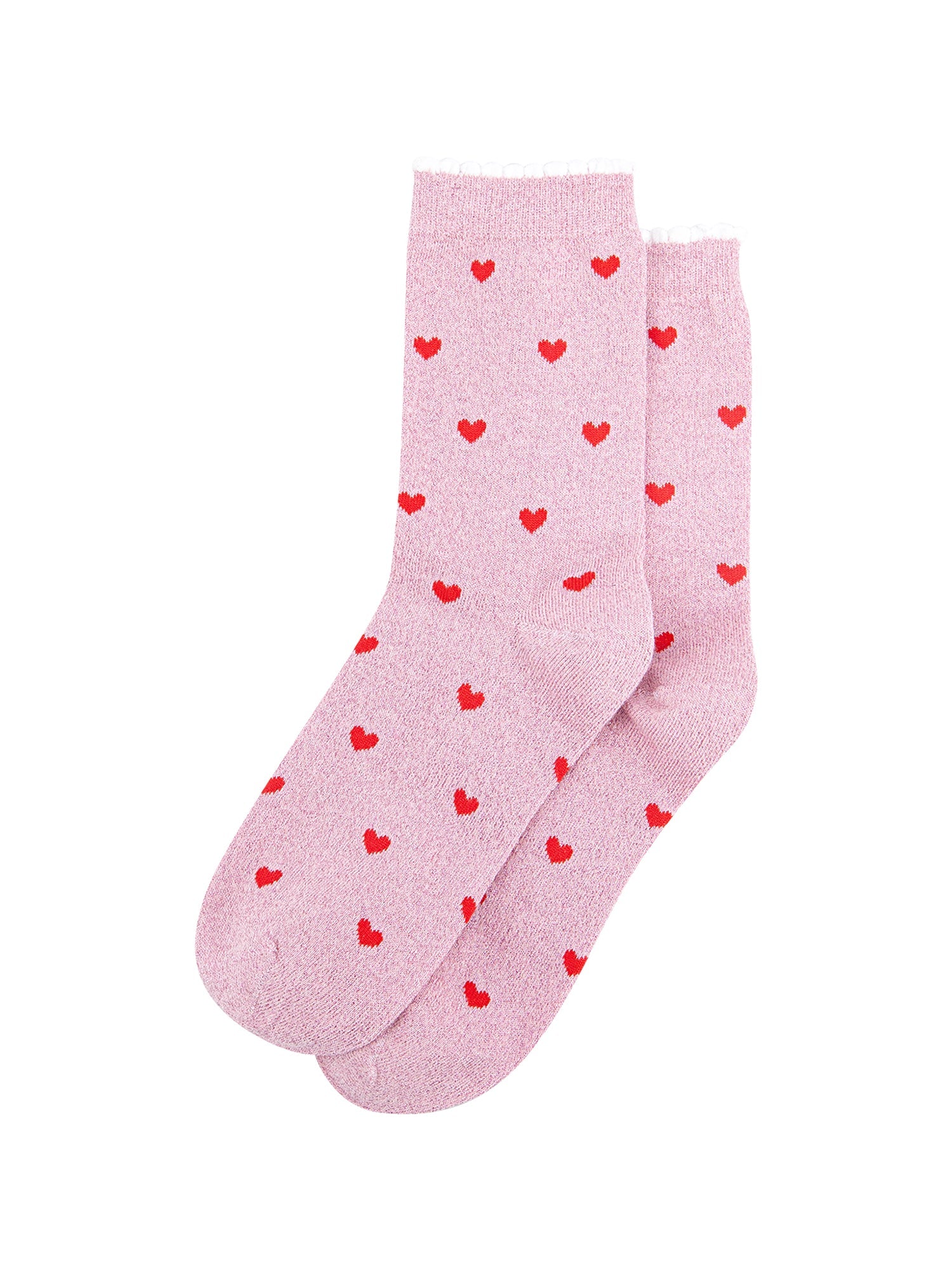 Love-Hearts-Combed-Cotton-Glitter-Socks-in-Light-Pink-flat-lay