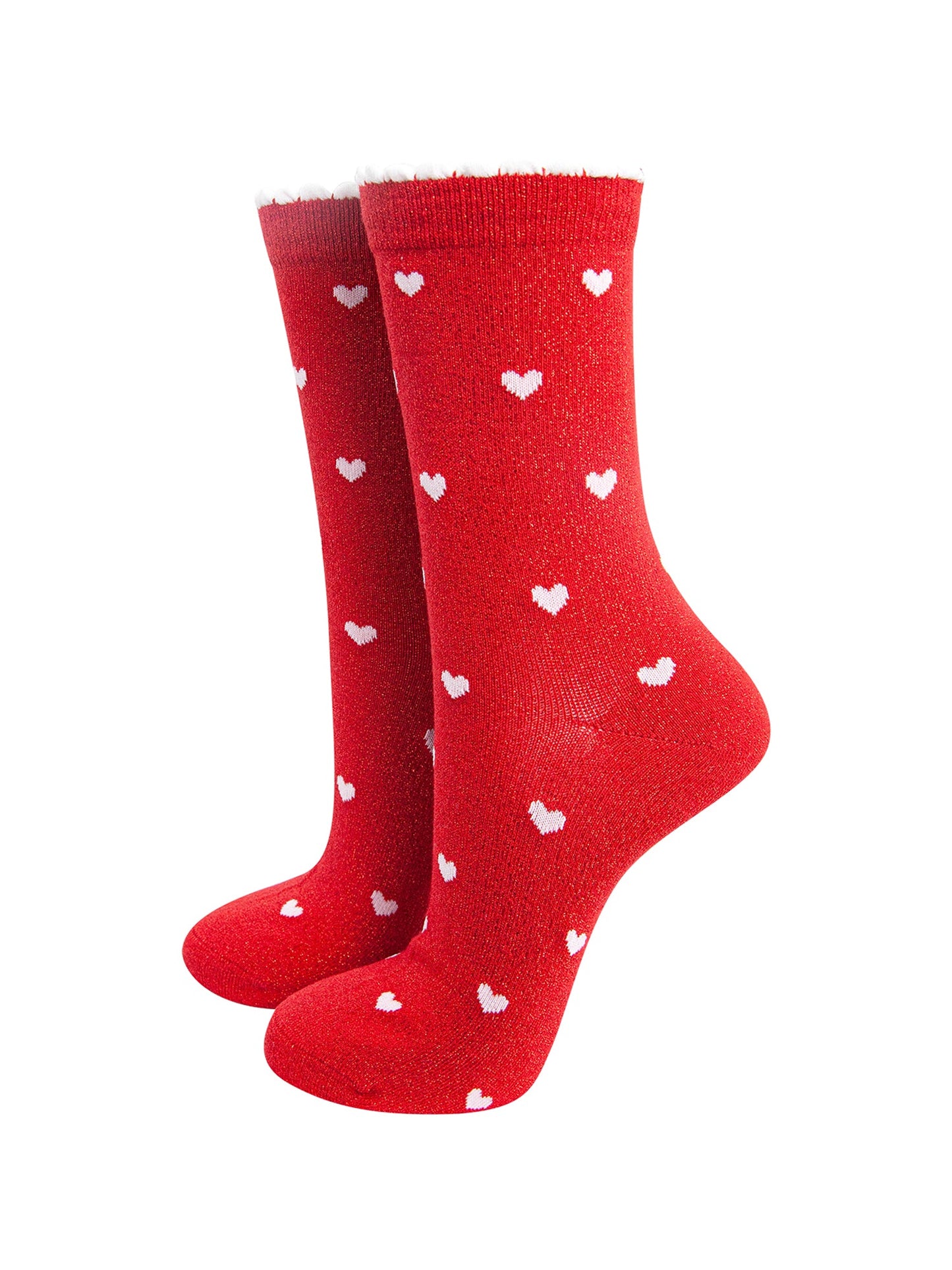 Love-Hearts-Combed-Cotton-Glitter-Socks-in-Red-White-mannequin