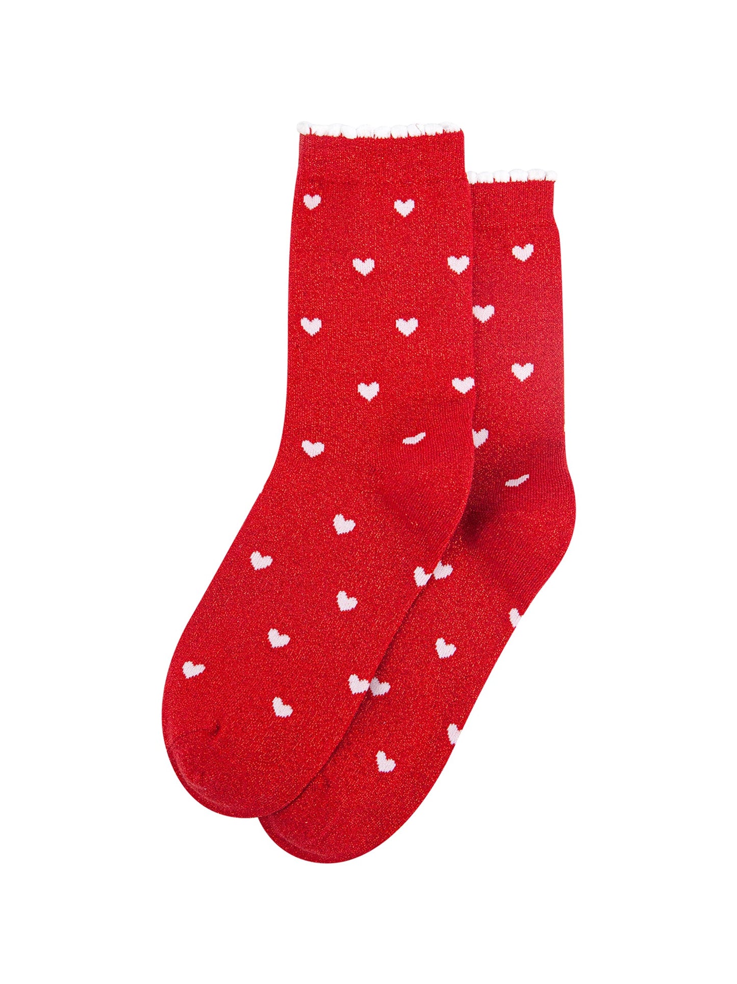 Love-Hearts-Combed-Cotton-Glitter-Socks-in-Red-White-flat-lay