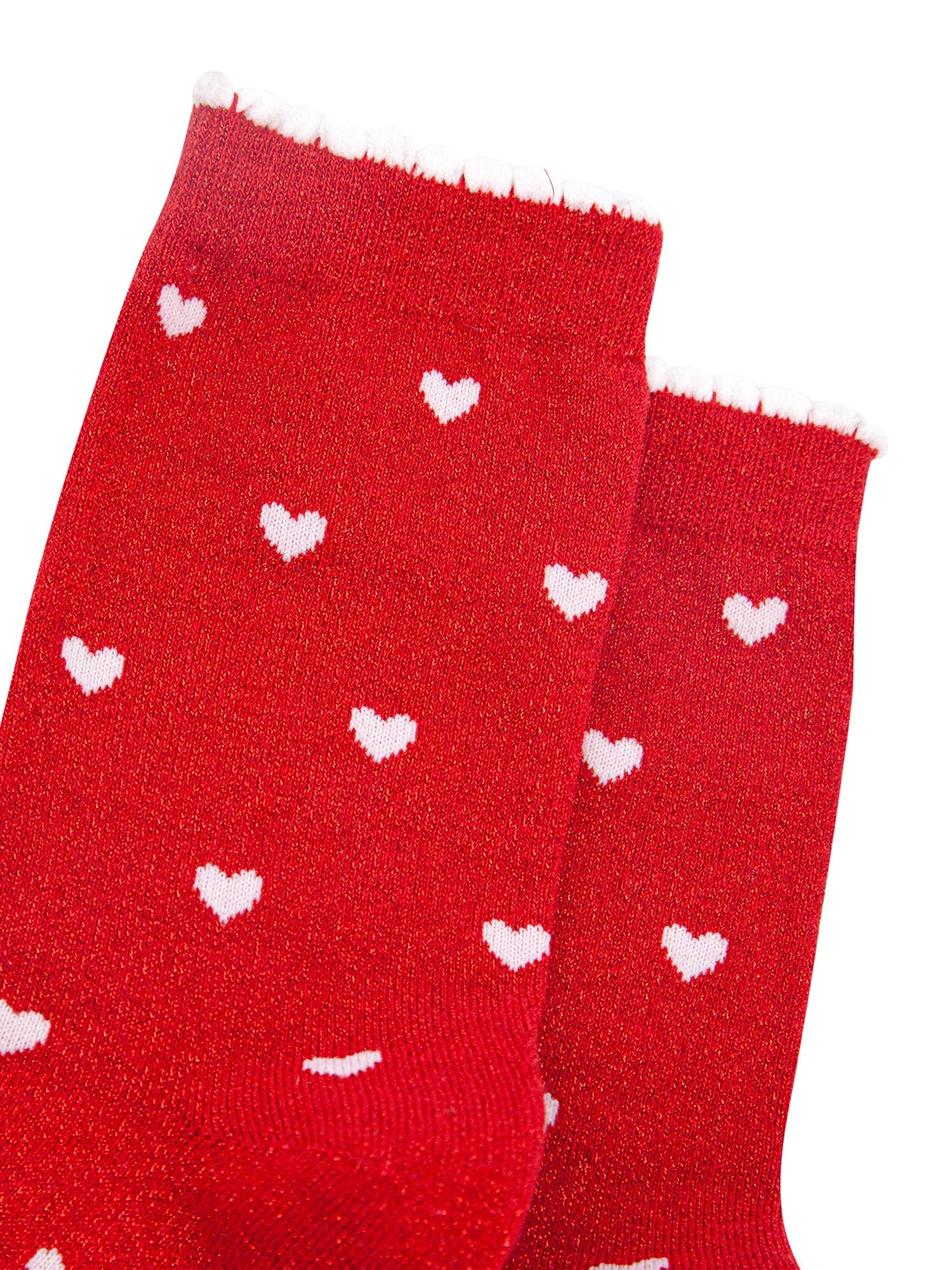 Love-Hearts-Combed-Cotton-Glitter-Socks-in-Red-White-close-up