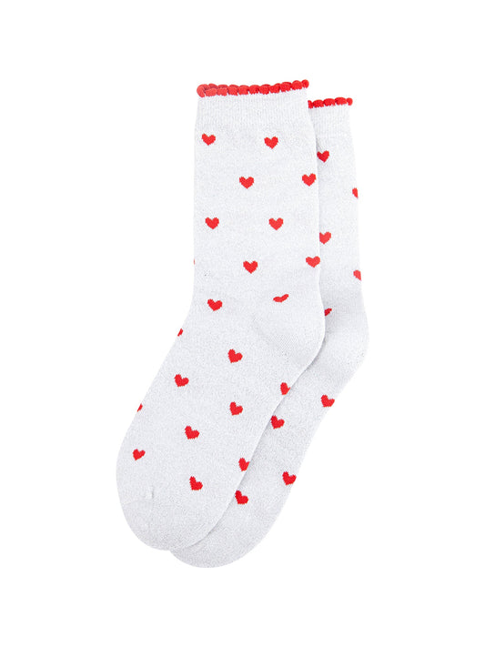 Love-Hearts-Combed-Cotton-Glitter-Socks-in-White-Red-flat-lay