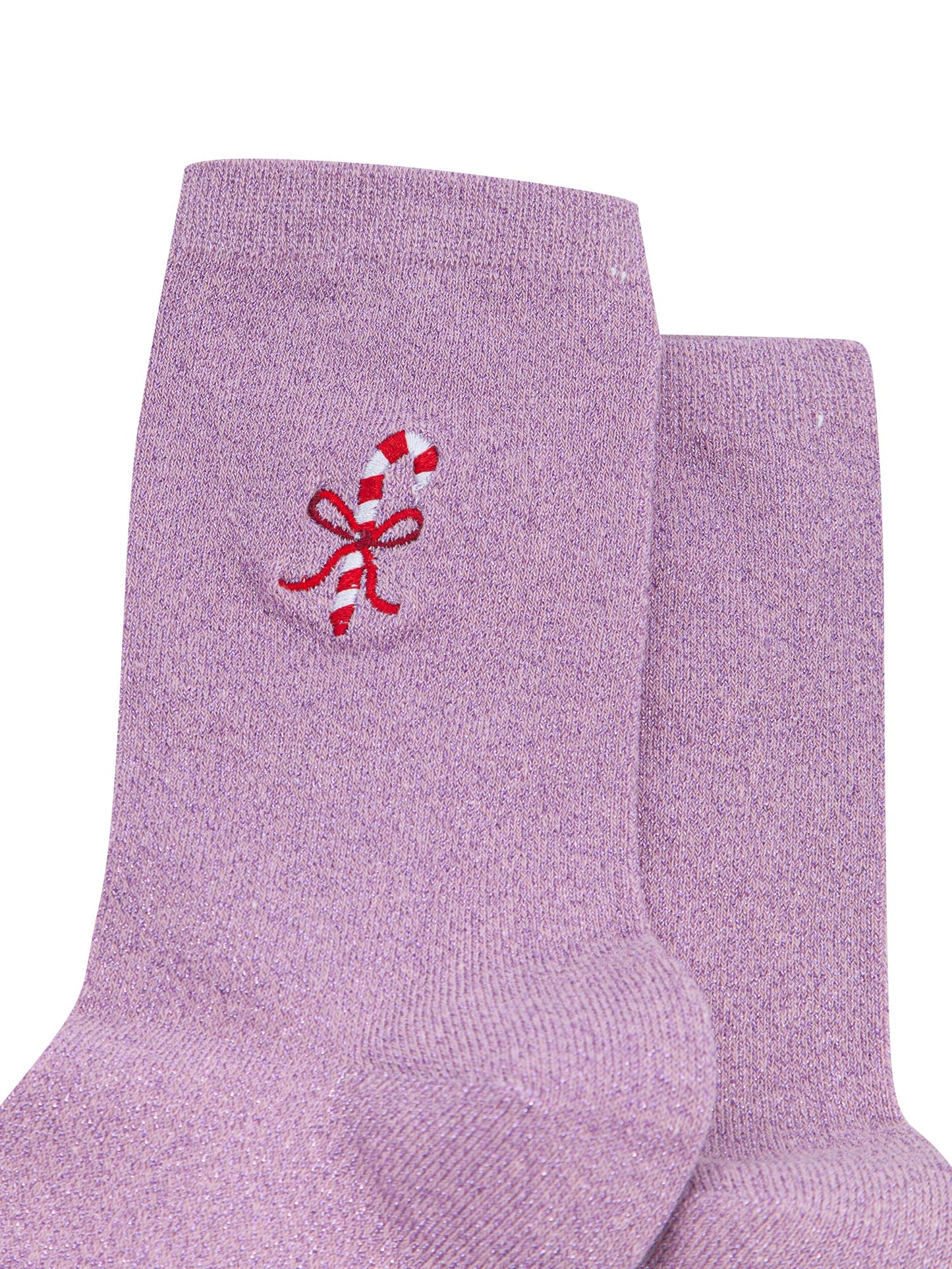 Candy-Cane-Combed-Cotton-Glitter-Embroidered-Socks-in-Light-Pink-Close-Up