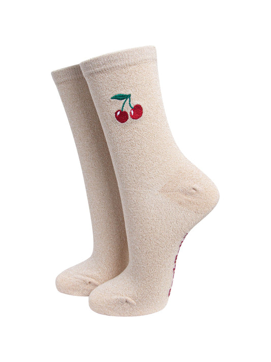 Cherry-Combed-Cotton-Glitter-Embroidered-Socks-in-Cream-On-Mannequin