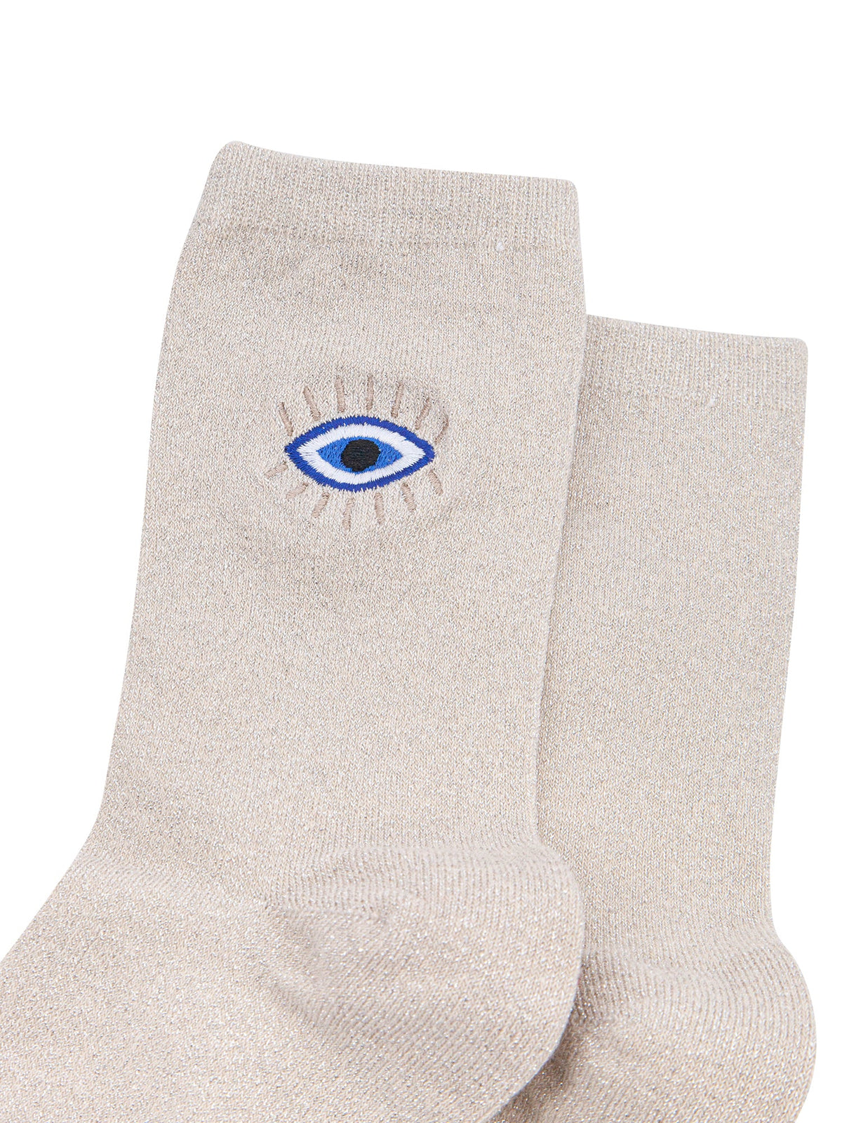 Nazar-Combed-Cotton-Glitter-Embroidered-Socks-in-Cream-Close-Up