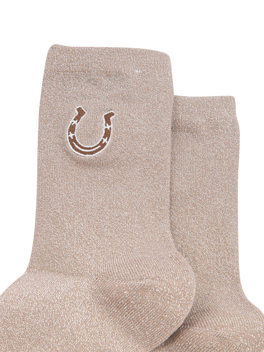 Horseshoe-Combed-Cotton-Glitter-Embroidered-Socks-in-Beige-Close-Up