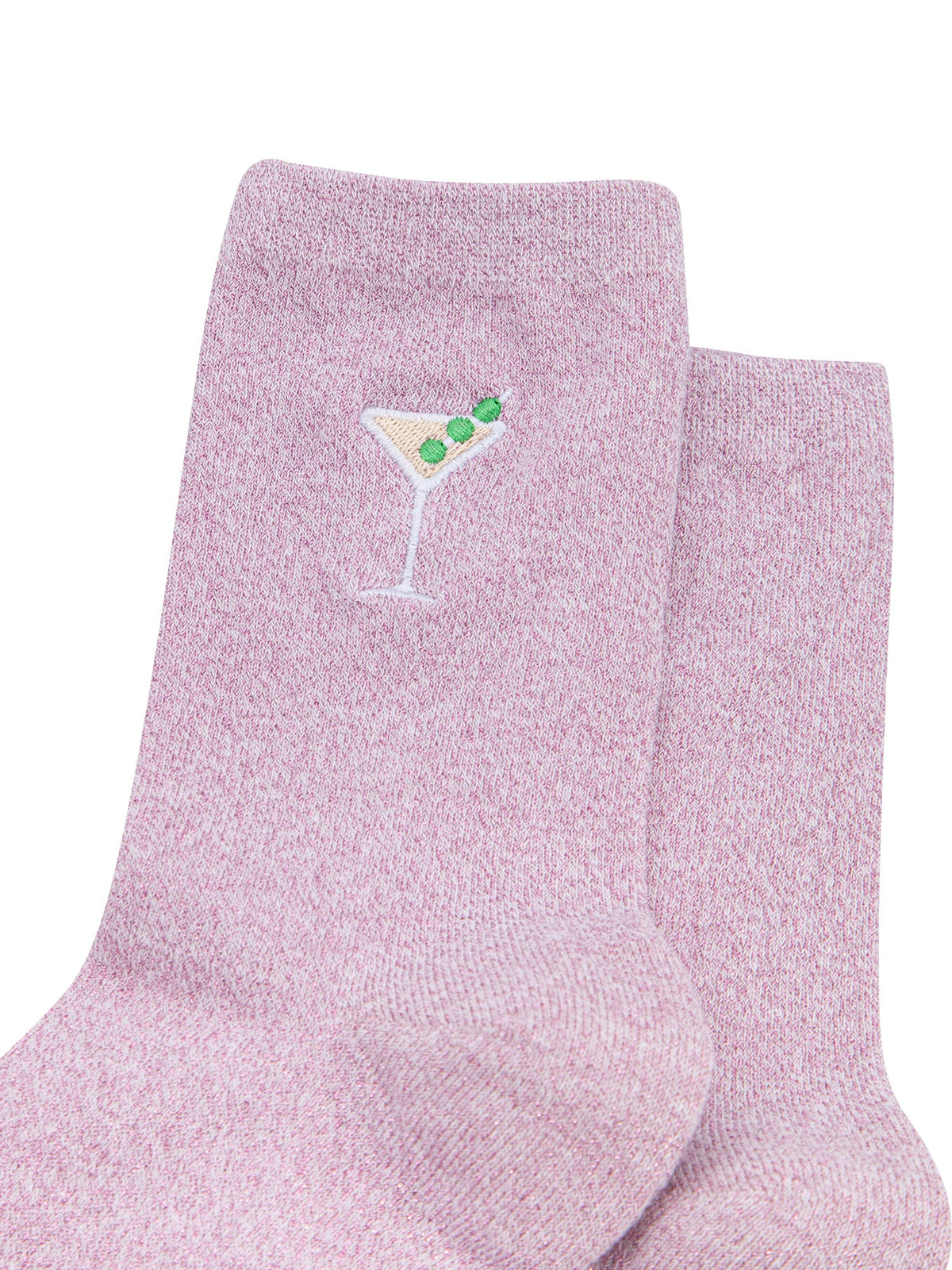Cocktail-Combed-Cotton-Glitter-Embroidered-Socks-in-Soft-Pink-Close-Up