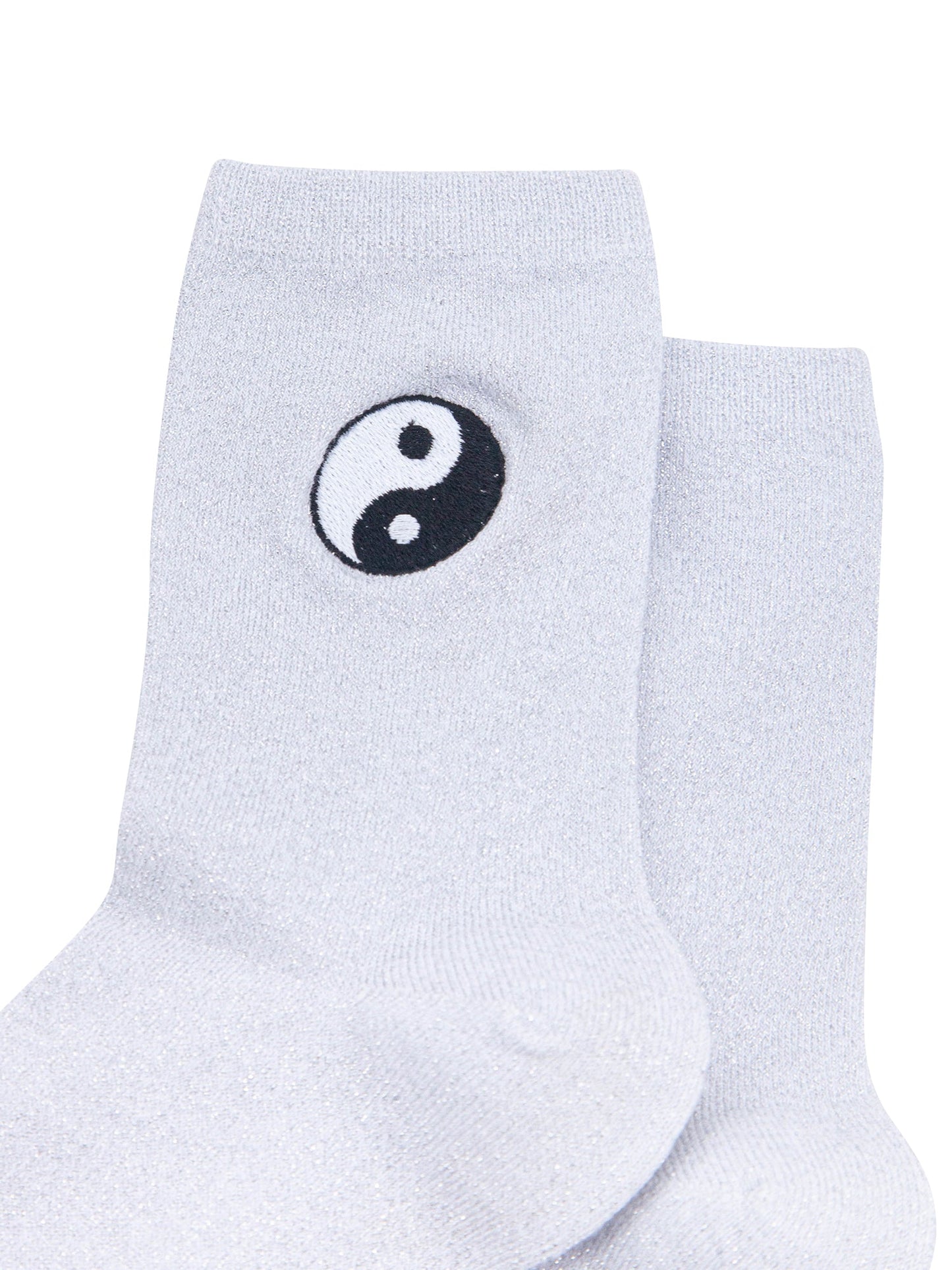Yin-Yang-Combed-Cotton-Glitter-Embroidered-Socks-in-White-Close-Up