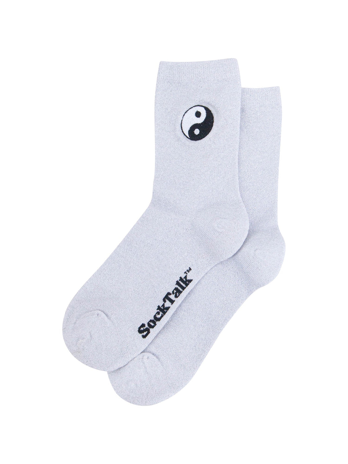 Yin-Yang-Combed-Cotton-Glitter-Embroidered-Socks-in-White-Laid-Flat