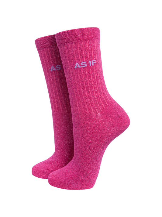 As-if-Combed-Cotton-Glitter-Socks-in-Hot-Pink-On-Mannequin