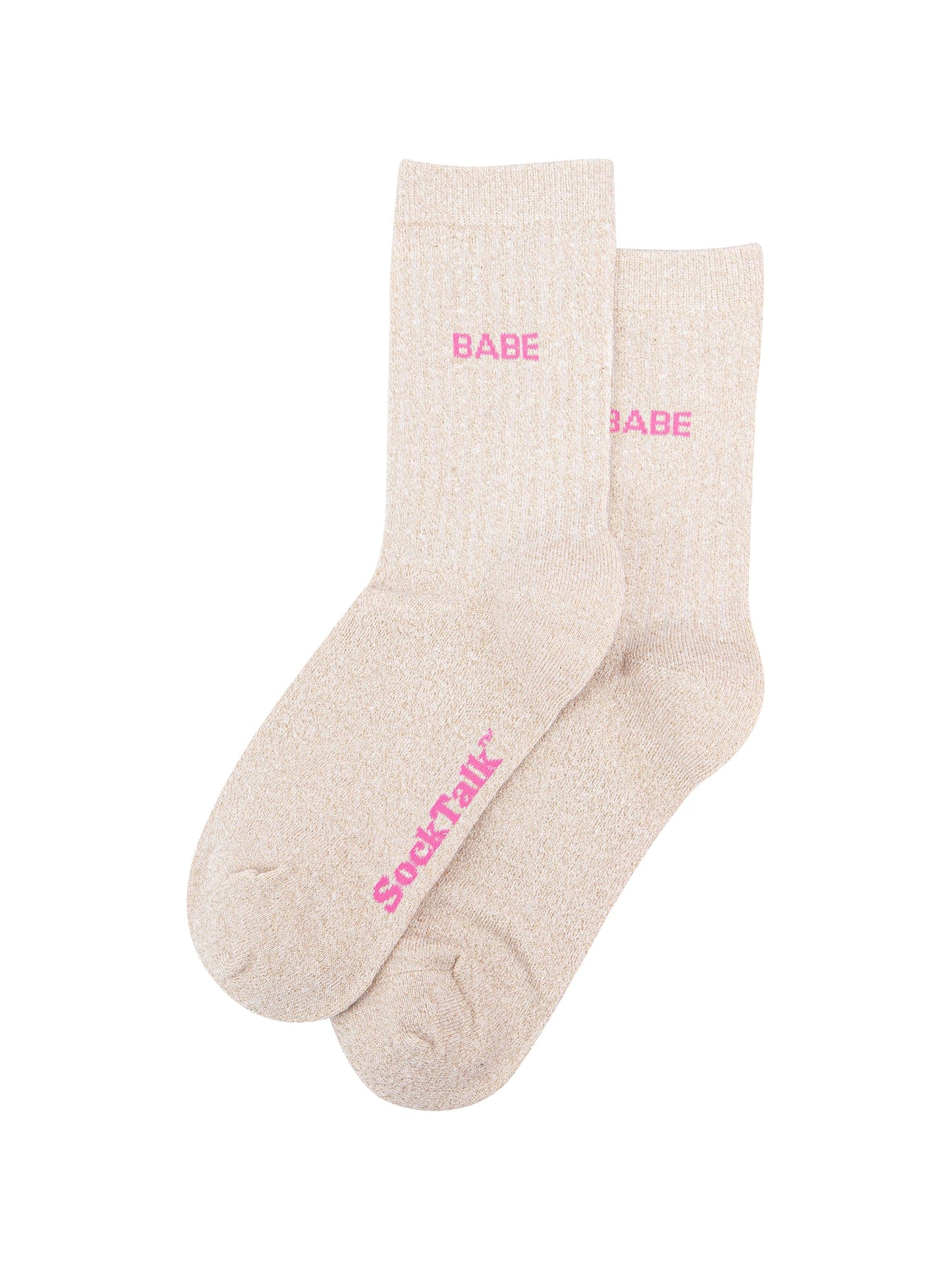 Babe-Combed-Cotton-Glitter-Socks-in-Cream-Laid-Flat