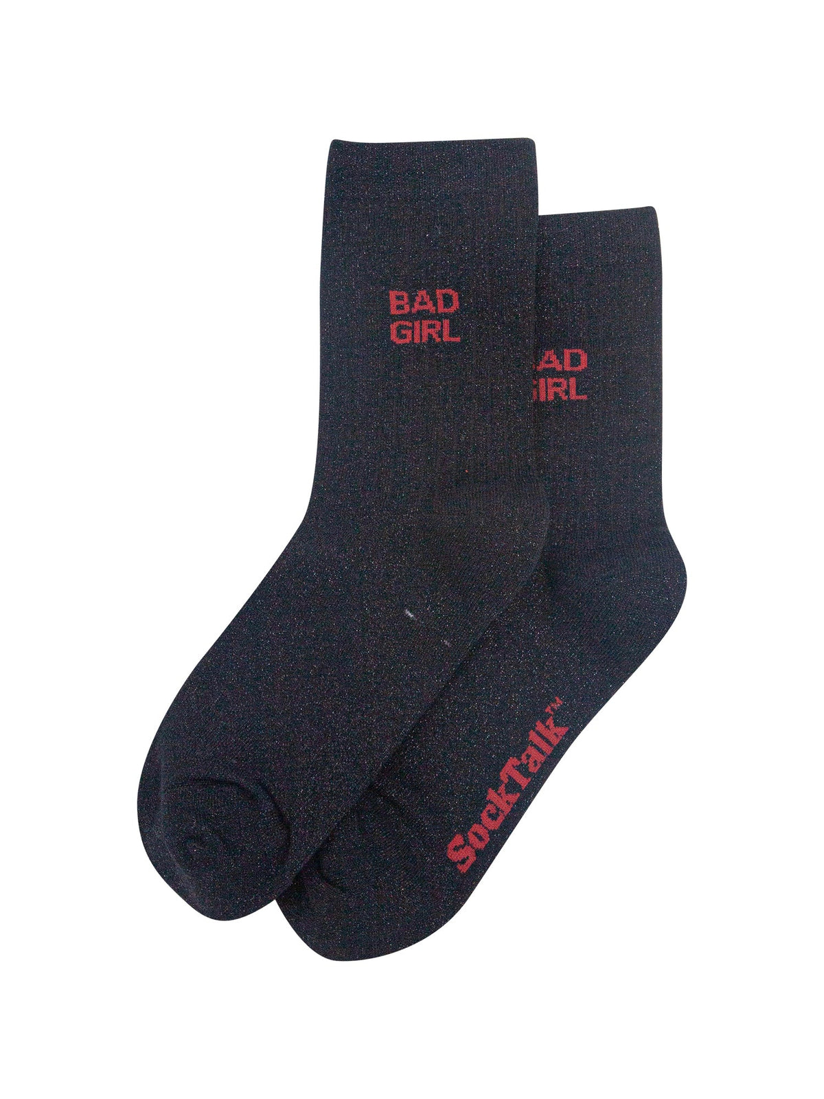 Bad-Girl-Combed-Cotton-Glitter-Socks-in-Black-Laid-Flat