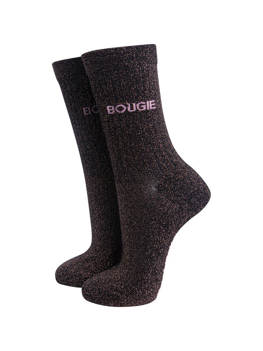 Bougie-Combed-Cotton-Glitter-Socks-in-Black/Brown-On-Mannequin
