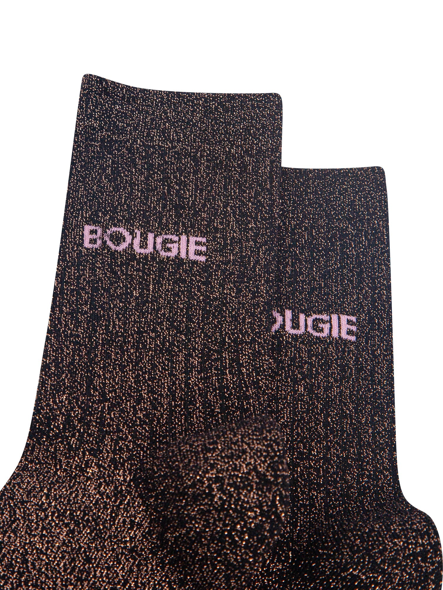 Bougie-Combed-Cotton-Glitter-Socks-in-Black/Brown-Close-Up