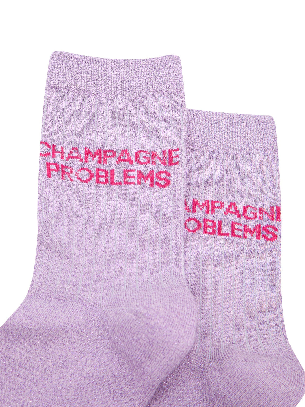 Champagne-Problems-Combed-Cotton-Glitter-Socks-in-Lilac-Close-Up