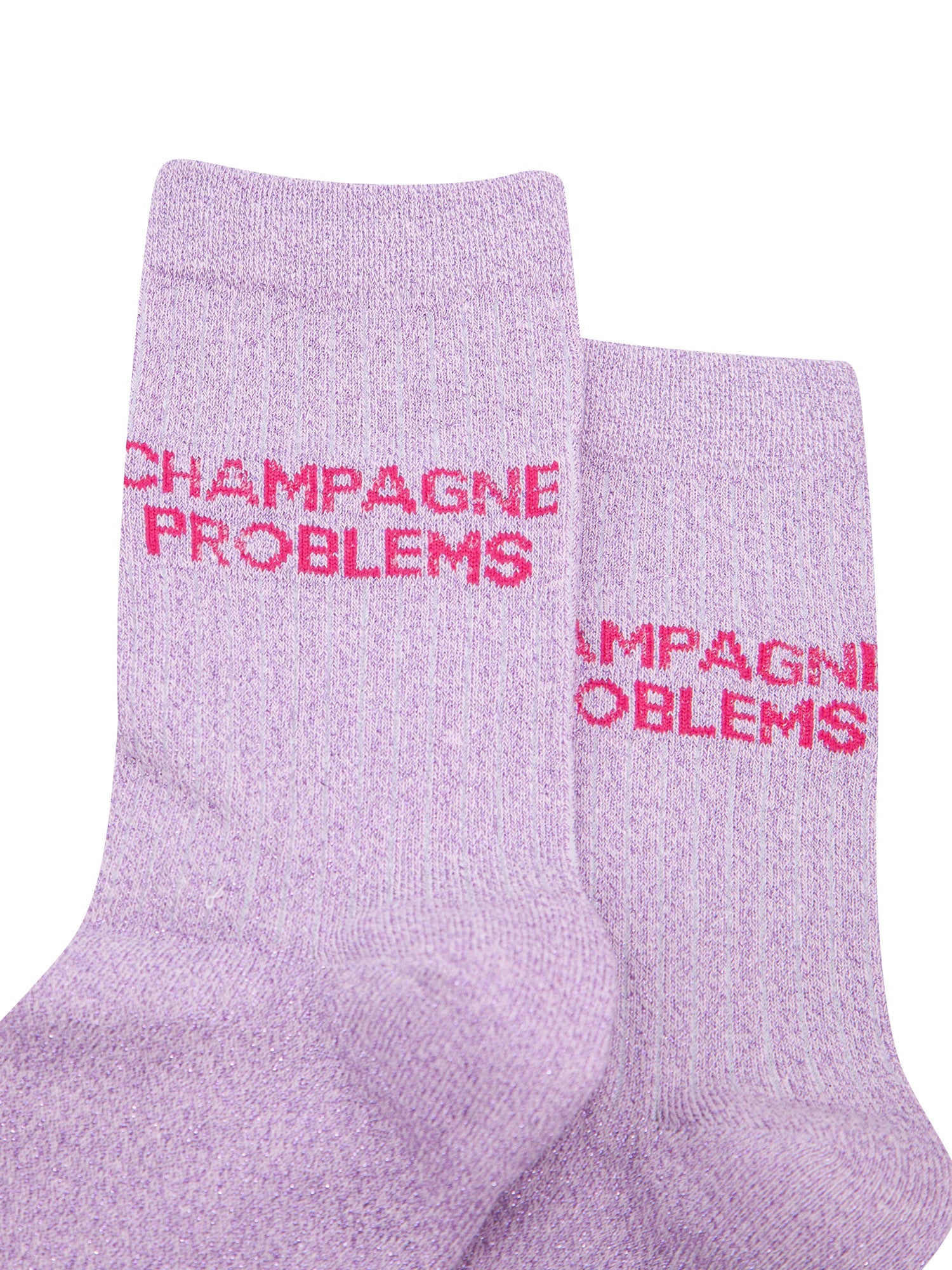 Champagne-Problems-Combed-Cotton-Glitter-Socks-in-Lilac-Close-Up
