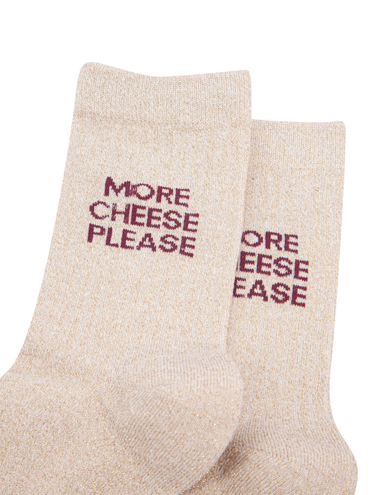 More-Cheese-Please-Combed-Cotton-Glitter-Socks-in-Cream-Close-Up