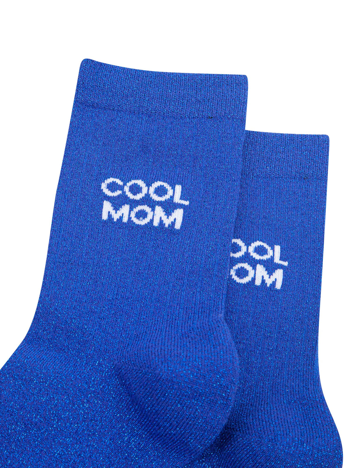 Cool-Mom-Combed-Cotton-Glitter-Socks-in-Royal-Blue-Close-Up