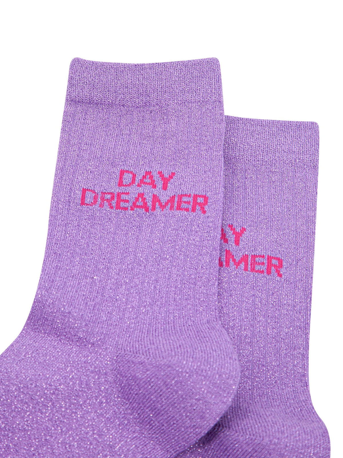 Day Dreamer Combed Cotton Glitter Socks in Lilac