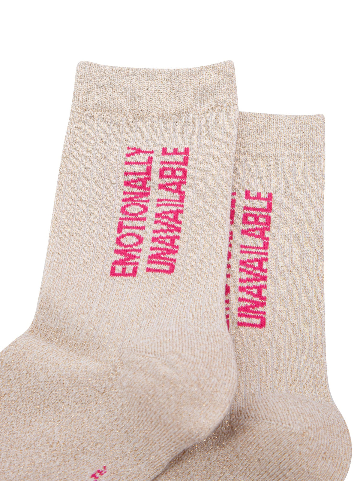 Emotionally-Unavailable-Combed-Cotton-Glitter-Socks-in-Cream-Close-Up
