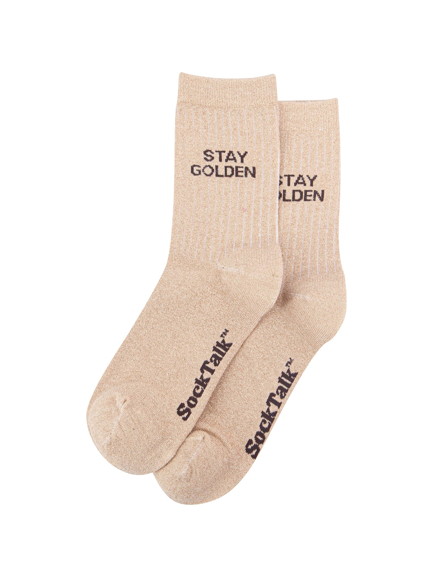 Stay-Golden-Combed-Cotton-Glitter-Socks-in-Beige-In-Packaging