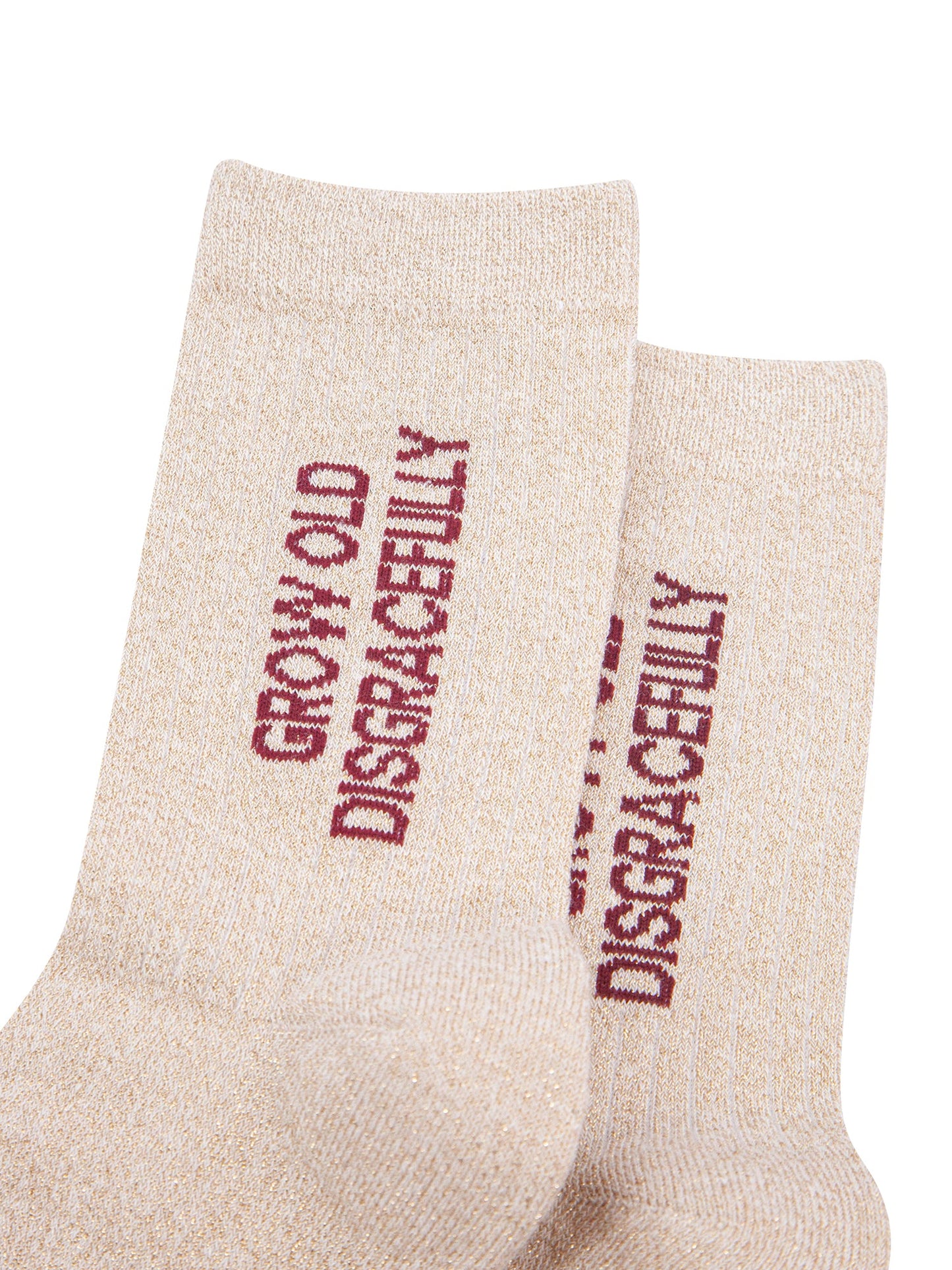 Grow-Old-Disgracefully-Combed-Cotton-Glitter-Socks-in-Cream-Close-Up