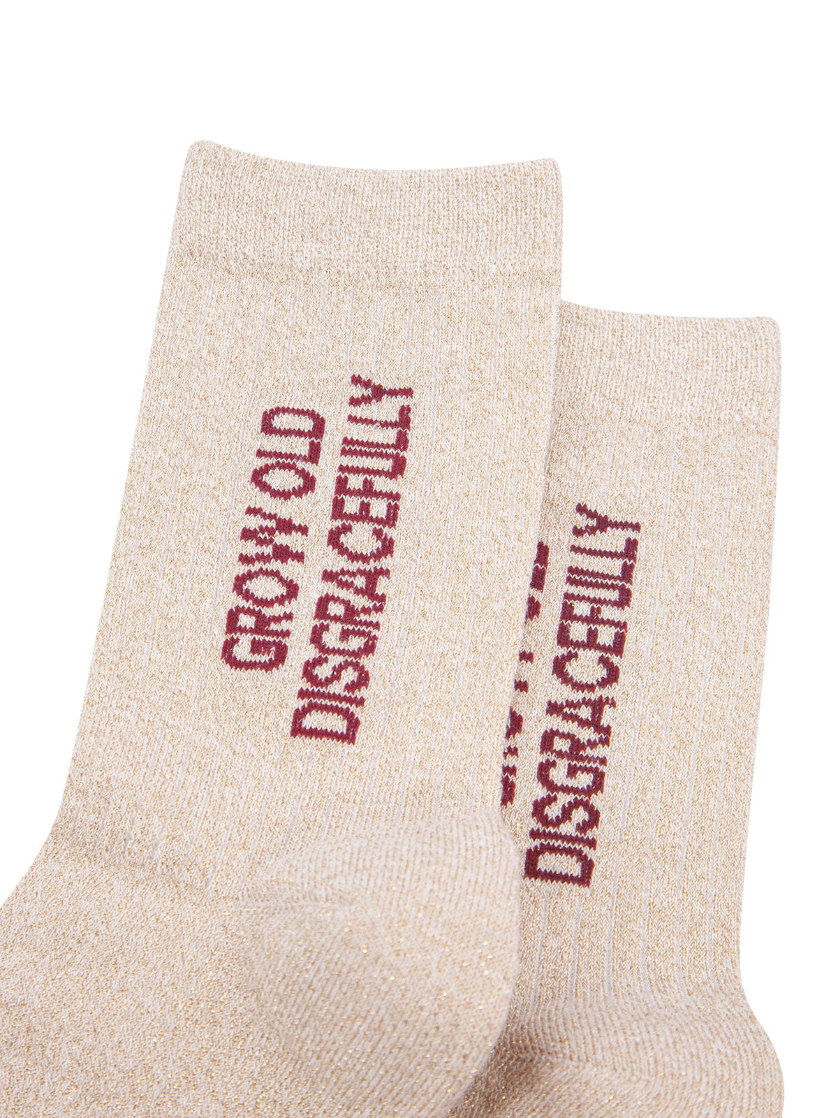 Grow-Old-Disgracefully-Combed-Cotton-Glitter-Socks-in-Cream-Close-Up