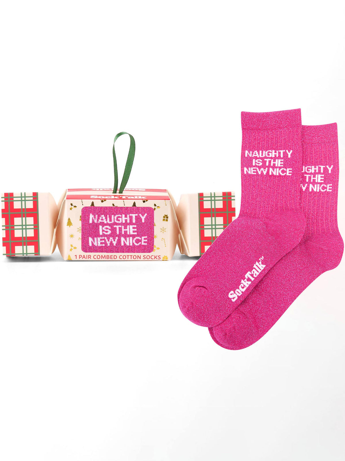 Naughty-Is-The-New-Nice-Combed-Cotton-Glitter-Crew-Socks-Christmas-Cracker-Gift-Box-in-Pink