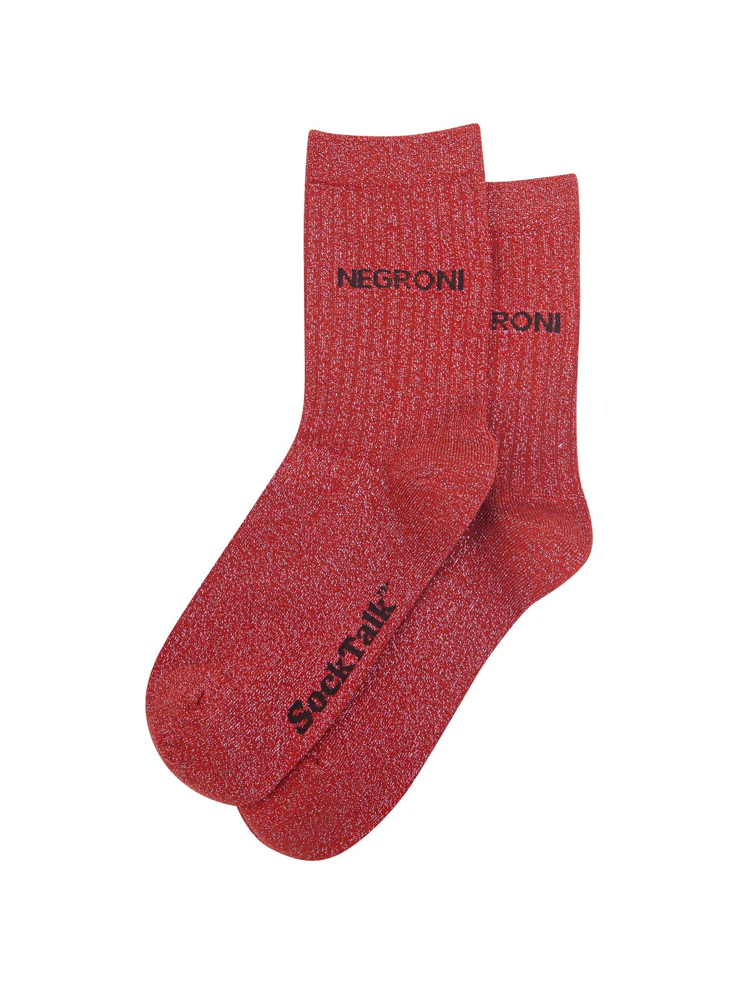 Negroni-Combed-Cotton-Glitter-Socks-in-Burnt-Orange-Laid-Flat