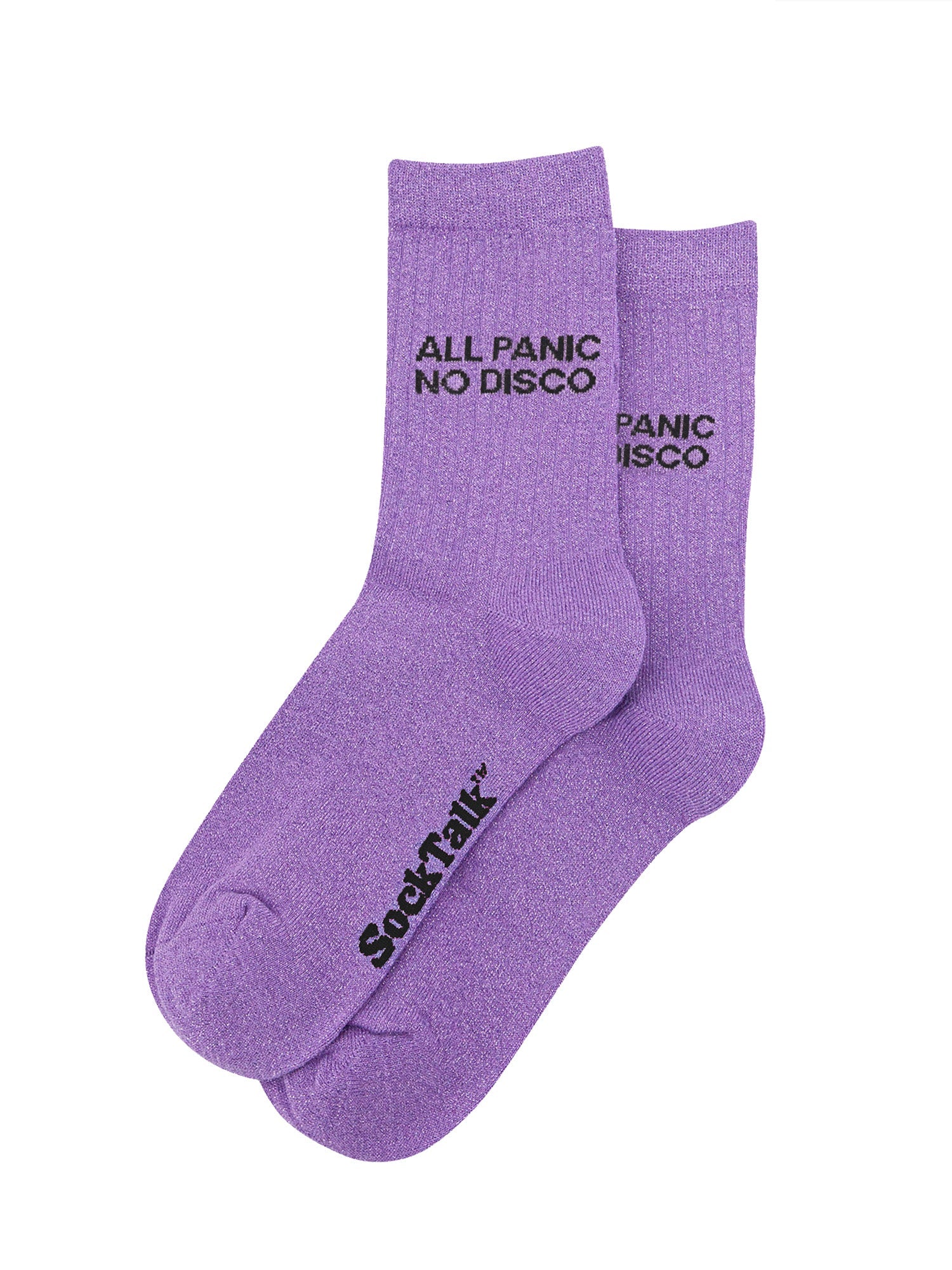 All-Panic-No-Disco-Combed-Cotton-Glitter-Socks-in-Lilac-Laid-Flat