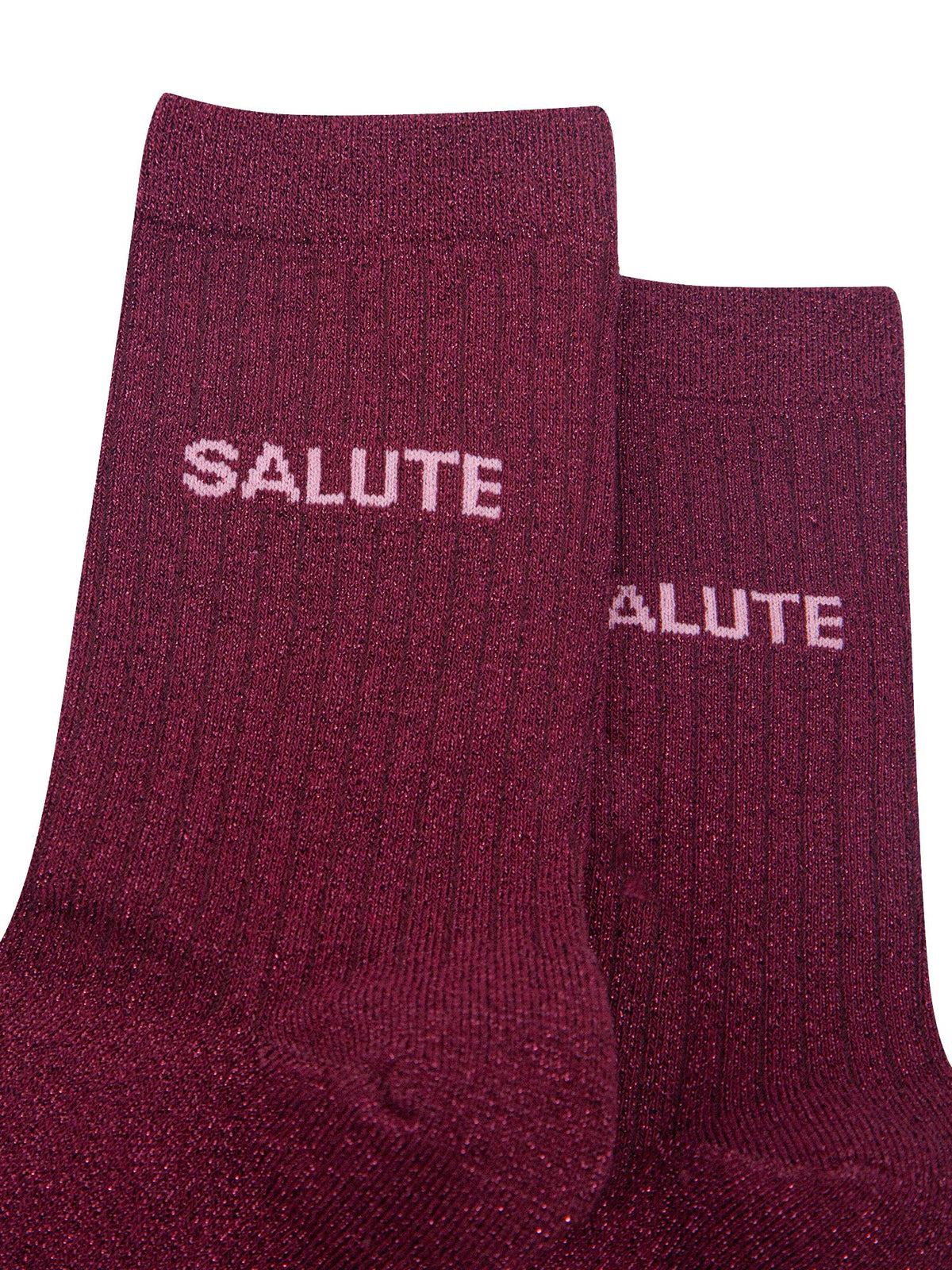 Salute-Combed-Cotton-Glitter-Socks-in-Wine-Close-Up