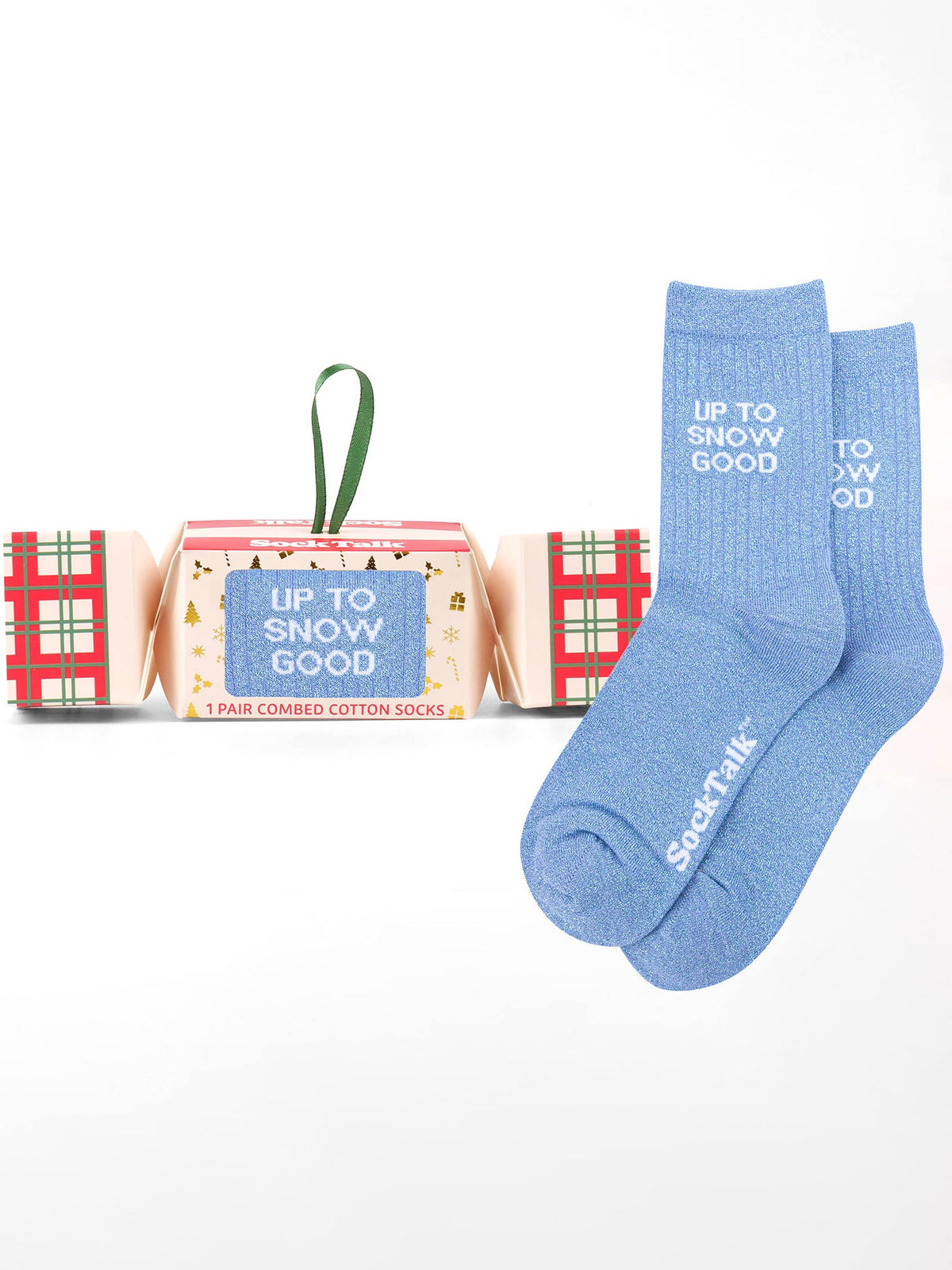 Up-To-Snow-Good-Combed-Cotton-Glitter-Crew-Socks-Christmas-Cracker-Gift-Box-in-Blue
