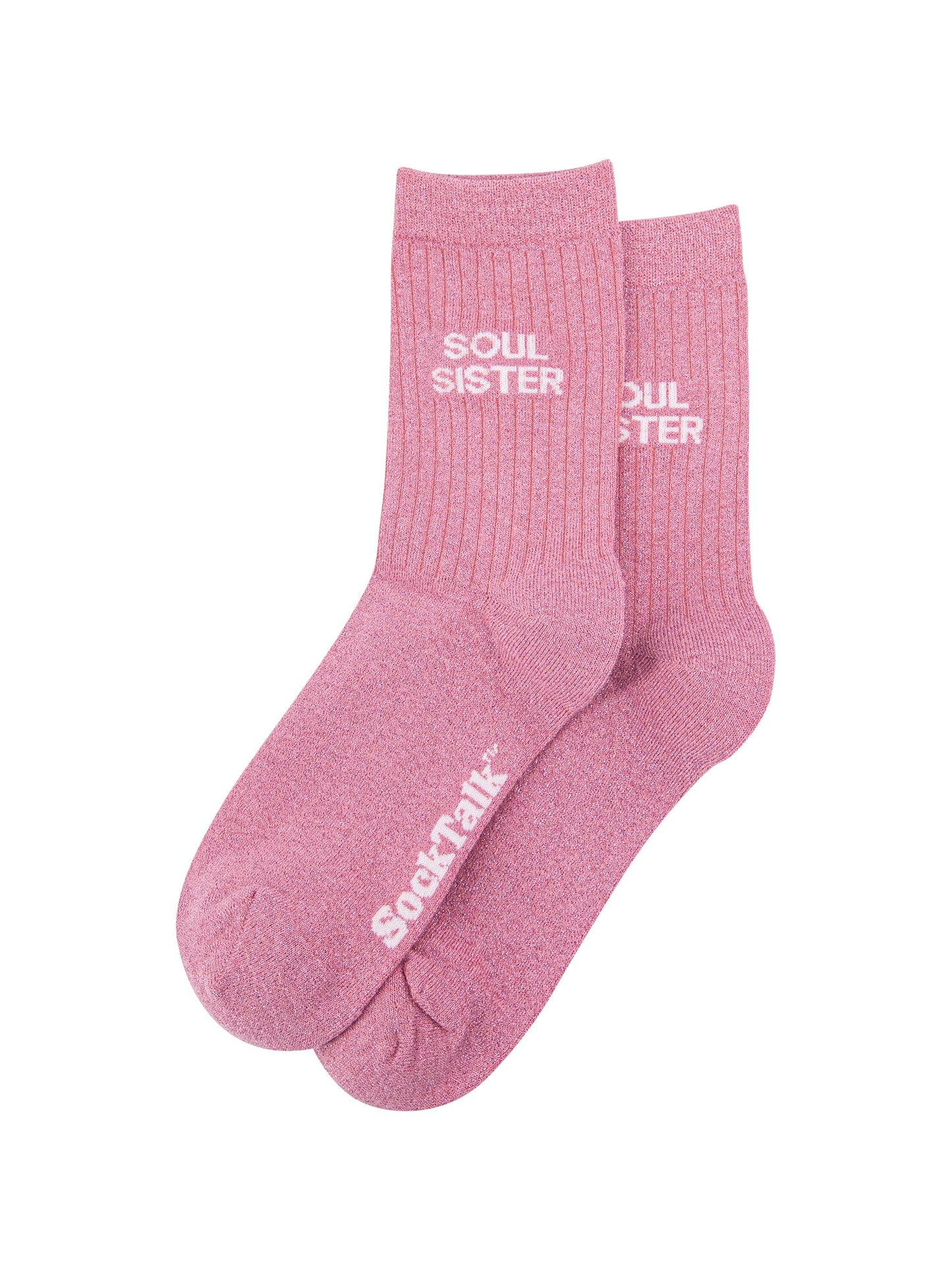 Soul-Sister-Combed-Cotton-Glitter-Socks-in-Light-Pink-Laid-Flat