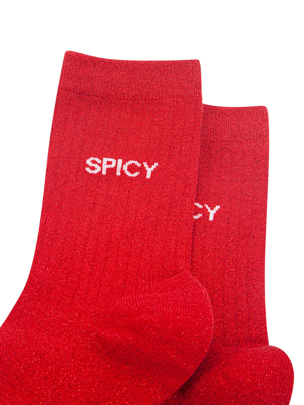 Spicy-Combed-Cotton-Glitter-Socks-in-Red-Close-Up