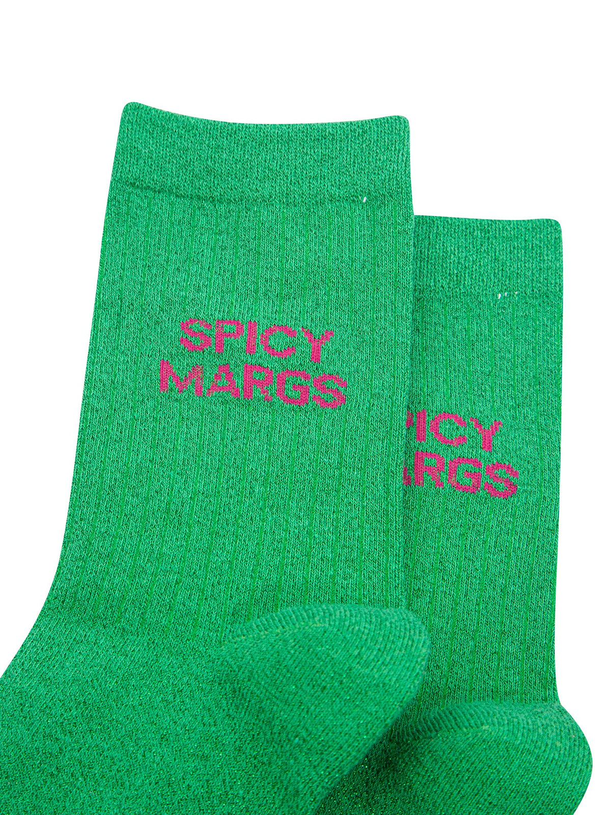 Spicy-Margs-Combed-Cotton-Glitter-Socks-in-Green-Close-Up