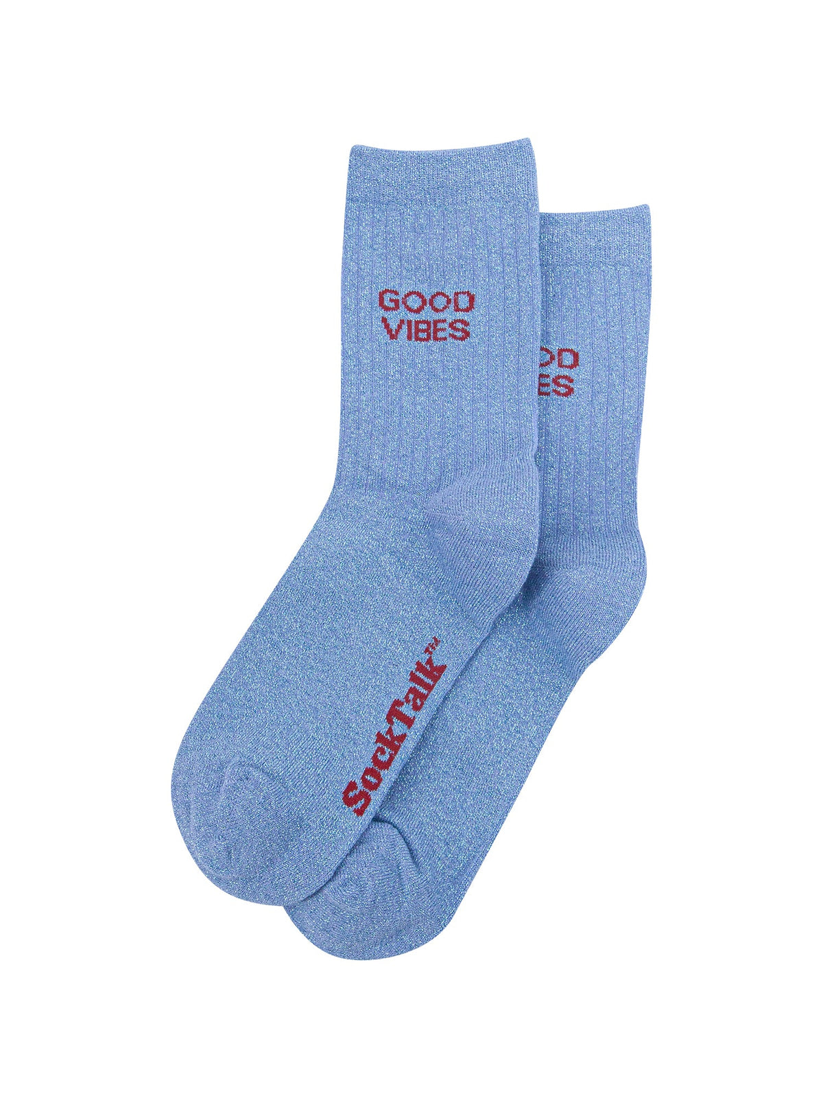 Good-Vibes-Combed-Cotton-Glitter-Socks-in-Light-Blue-Laid-Flat