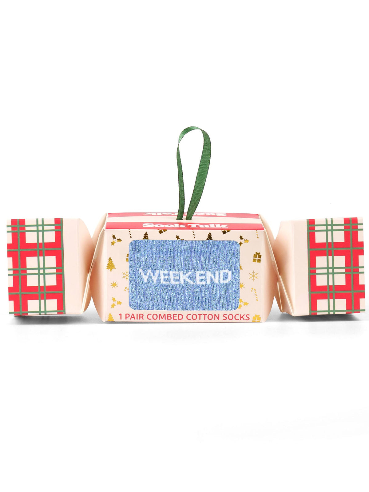 Weekend-Combed-Cotton-Glitter-Crew-Socks-Christmas-Cracker-Gift-Box-in-Light-Blue