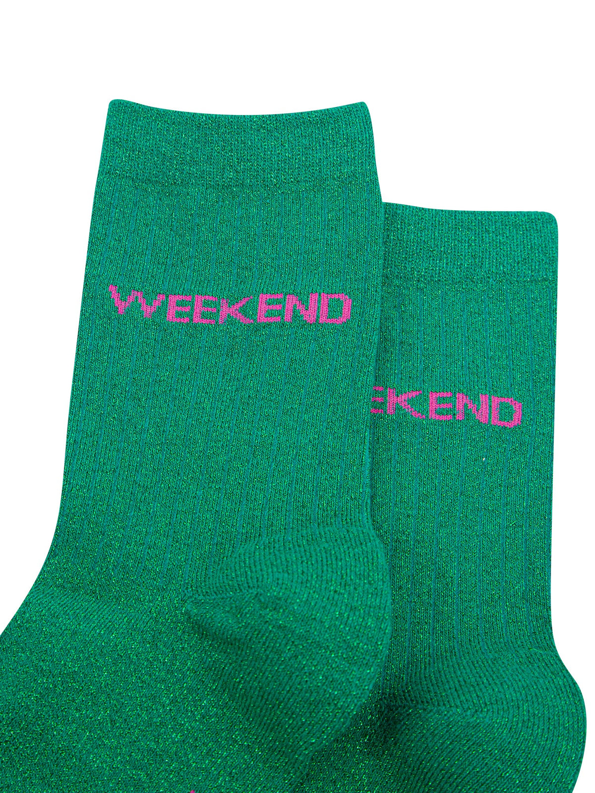 Weekend-Combed-Cotton-Glitter-Socks-in-Green-Close-Up