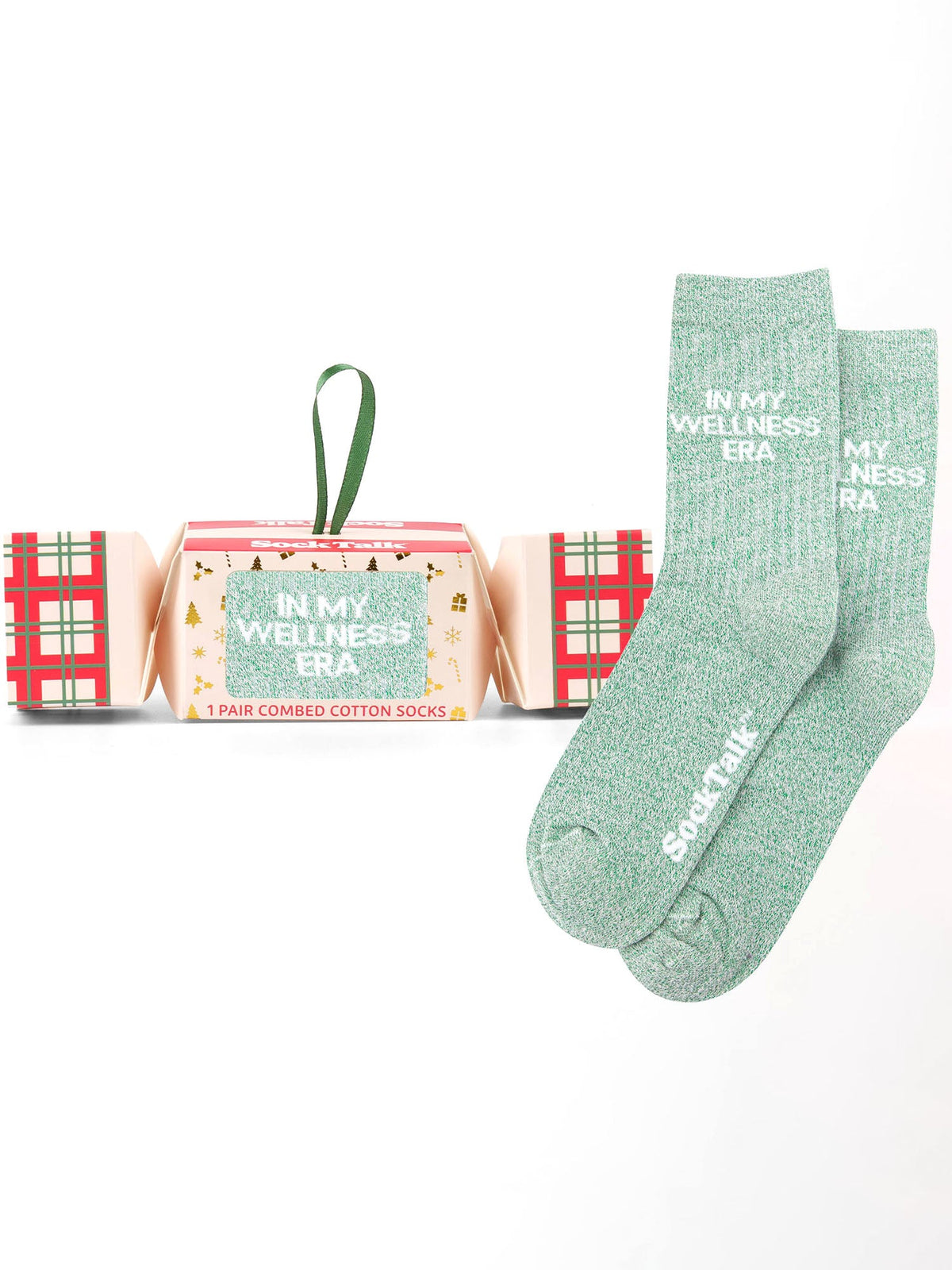In-My-Wellness-Era-Combed-Cotton-Glitter-Crew-Socks-Christmas-Cracker-Gift-Box-in-Green