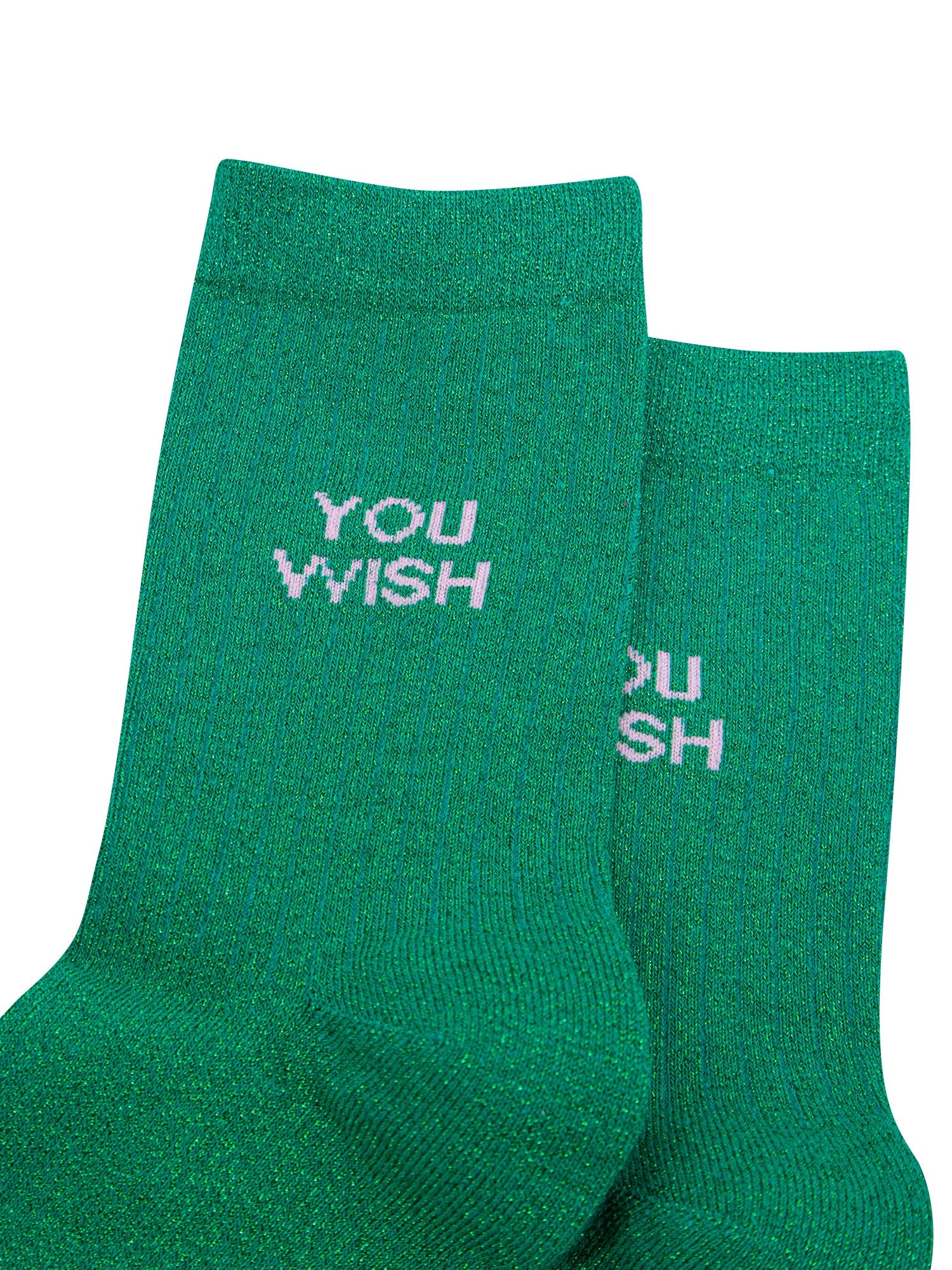 You-Wish-Combed-Cotton-Glitter-Socks-in-Green-Close-Up