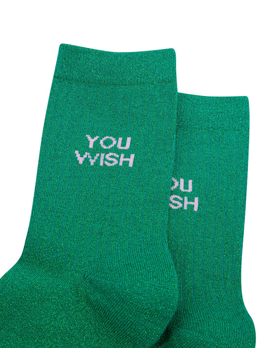 You-Wish-Combed-Cotton-Glitter-Socks-in-Green-Close-Up