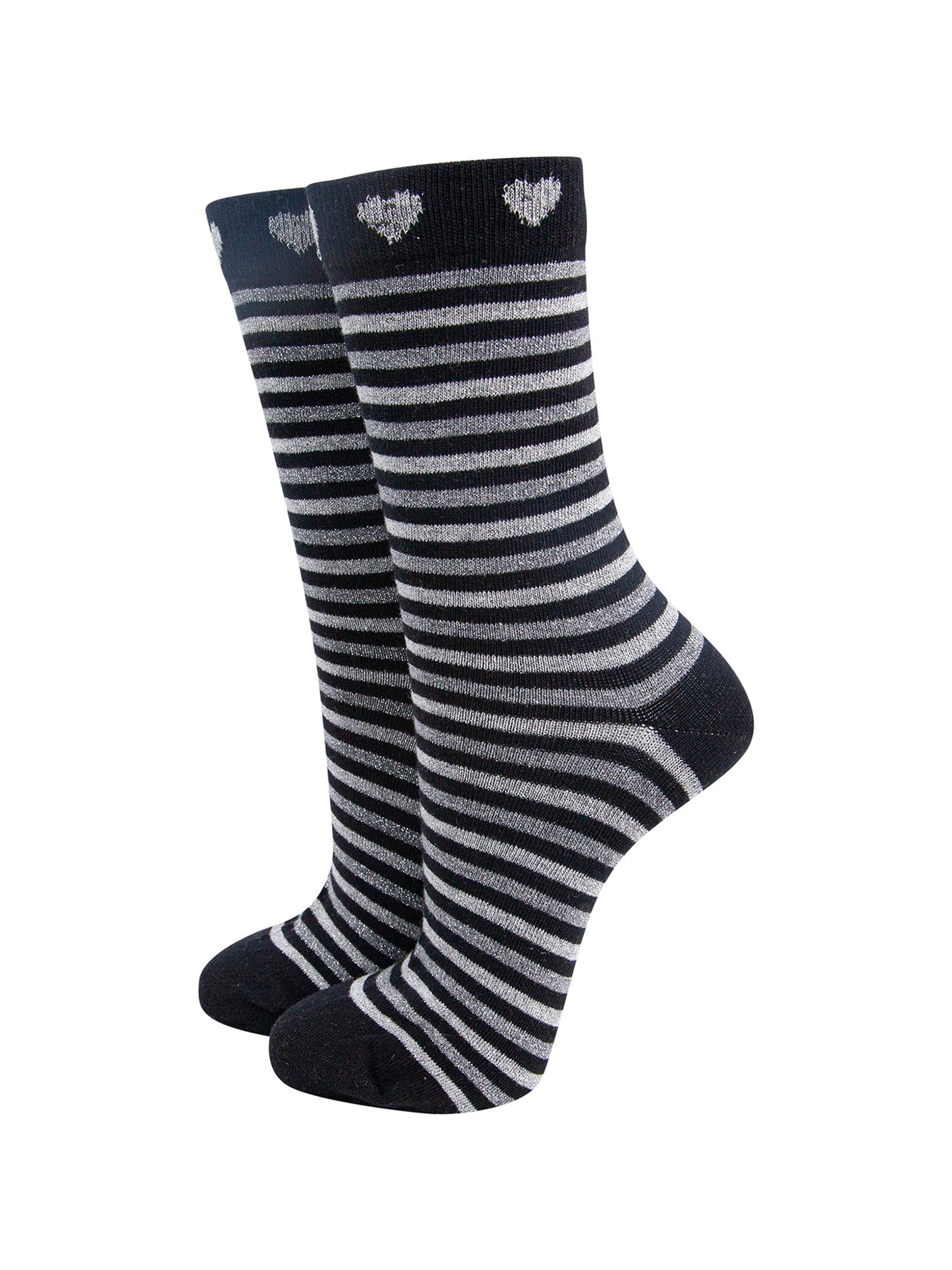 Stripes-Hearts-Combed-Cotton-Glitter-Socks-in-Black-Grey-Marl-Mannequin