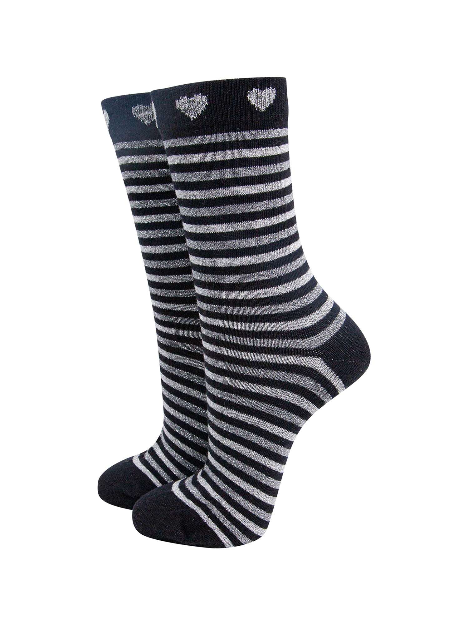 Stripes-Hearts-Combed-Cotton-Glitter-Socks-in-Black-Grey-Marl-Mannequin