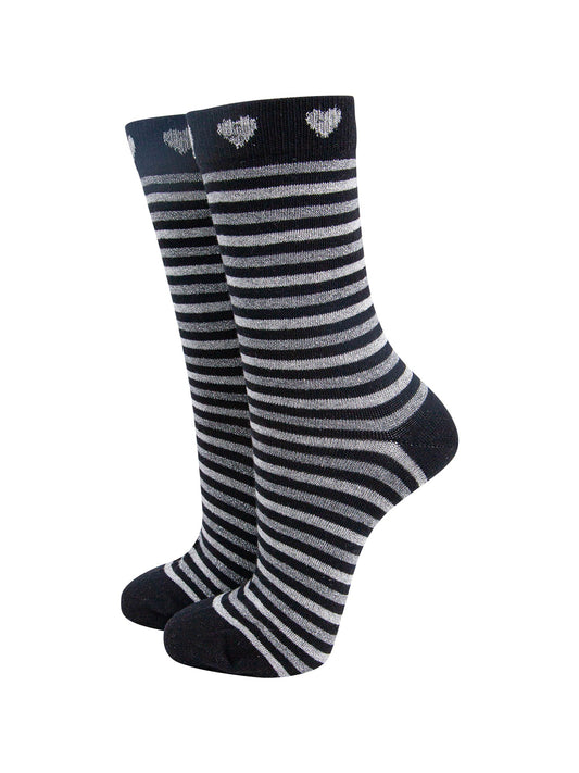 Stripes-Hearts-Combed-Cotton-Glitter-Socks-in-Black-Grey-Marl-Mannequin