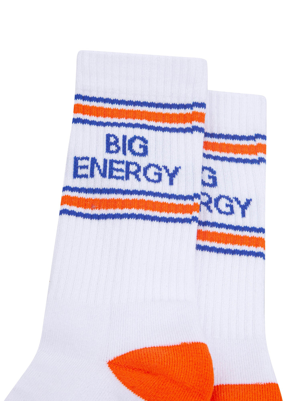 Big-Energy-Organic-Cotton-Sports-Socks-in-White/Orange-Close-Up