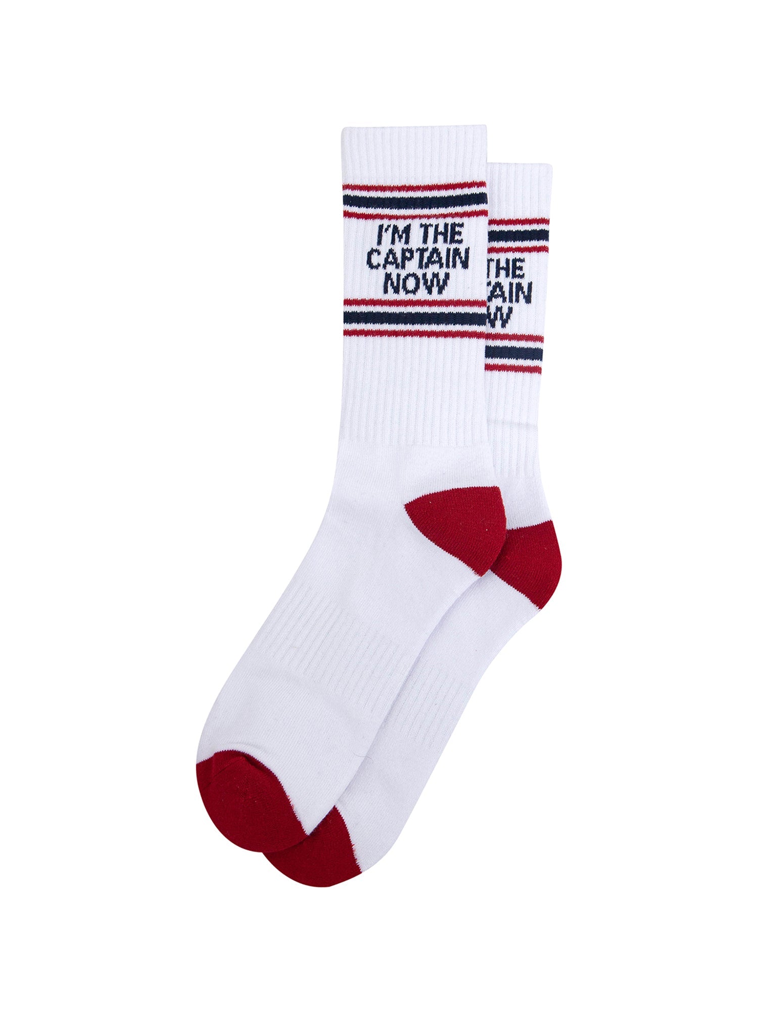 Captain-Organic-Cotton-Sports-Socks-in-White-Lying-Flat