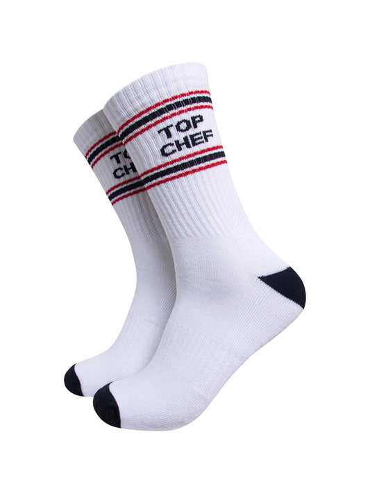 Top-Chef-Organic-Cotton-Sports-Socks-in-White/Black-On-Mannequin